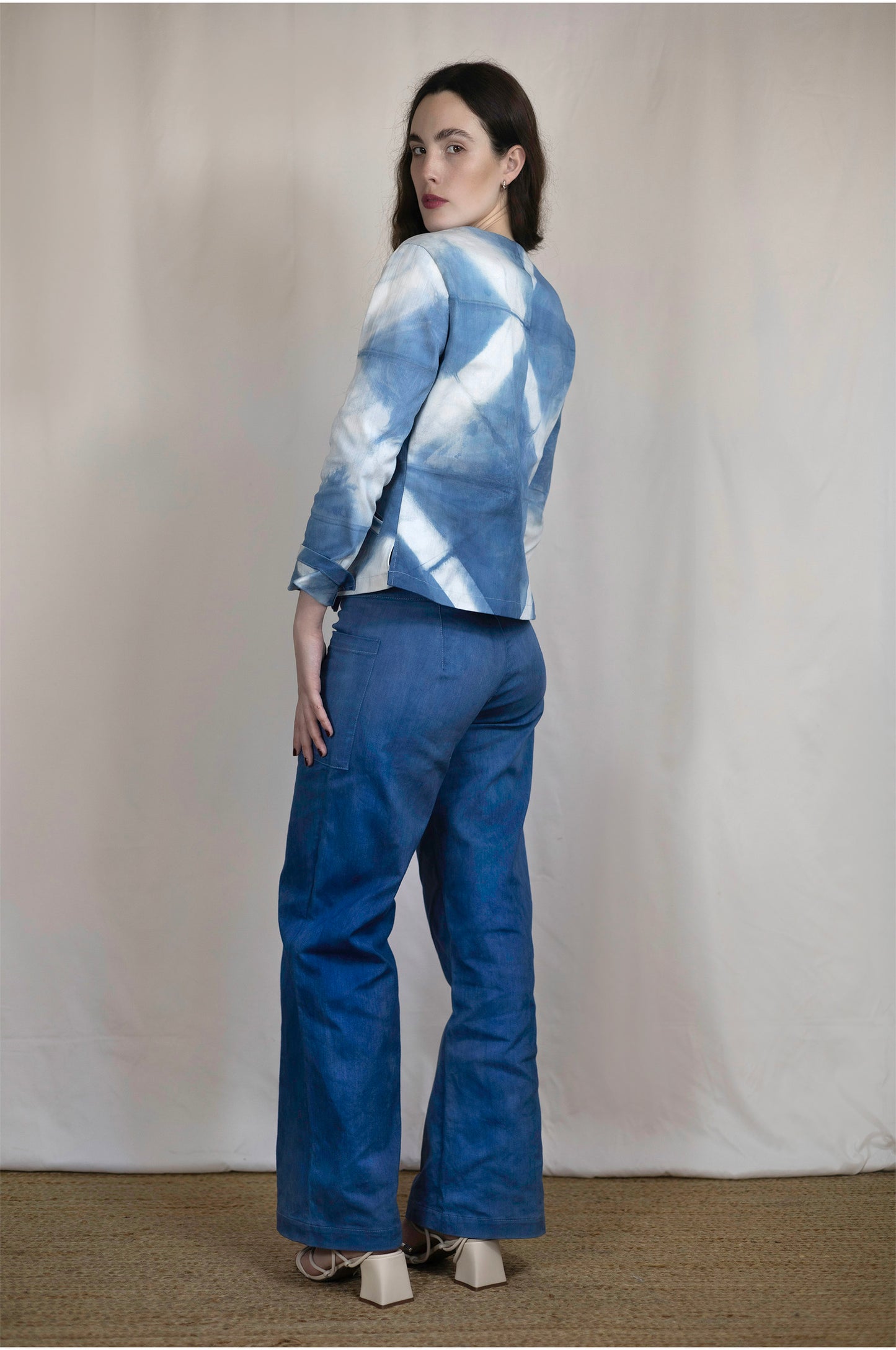 CHAQUETA SAUCE - Azul Estampado