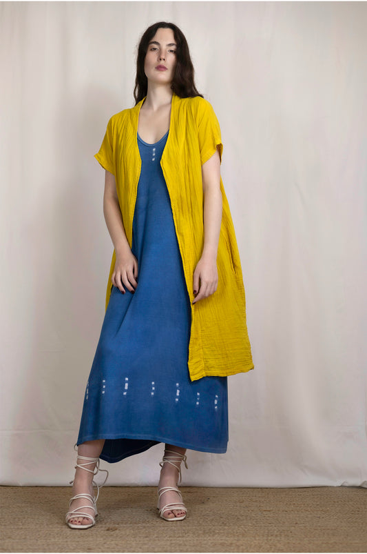 VESTIDO FUNJI - INDIGO