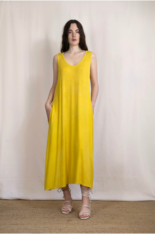 VESTIDO FUNJI - AMARILLO